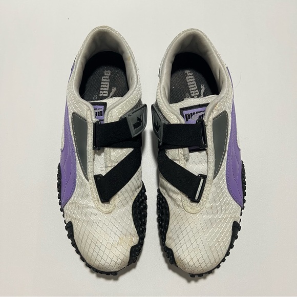 Puma White and Purple Sneakers - Picture 3 of 9